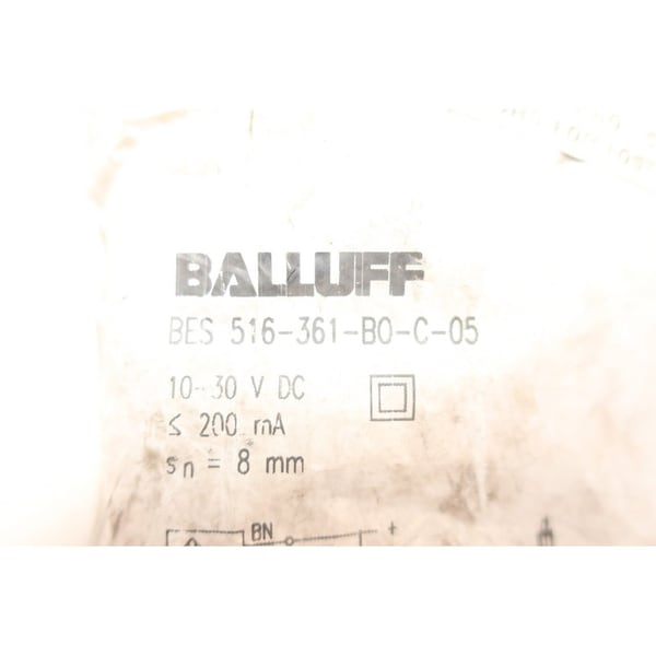 Sensor de proximidad Balluff Bes-516-361-B0-C-05 de 10-30V-CC