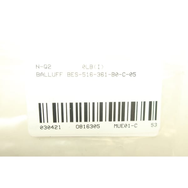 Sensor de proximidad Balluff Bes-516-361-B0-C-05 de 10-30V-CC