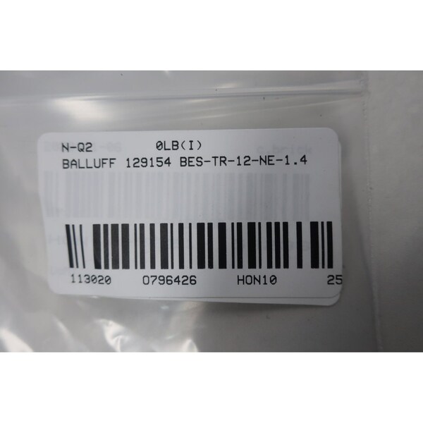 Sensor de proximidad Balluff 129154 Bes-Tr-12-Ne-1.4 - 129154 BES-TR-12-NE-1.4