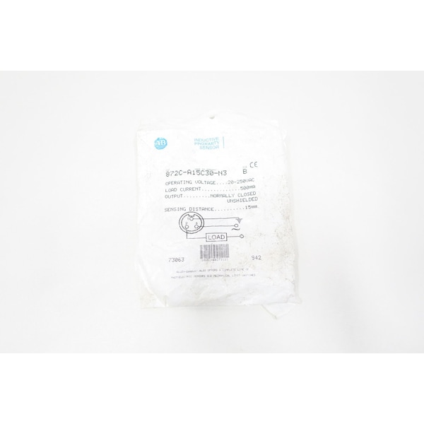Allen Bradley SENSOR DE PROXIMIDAD INDUCTIVO 20-250V-AC - 872C-A15C30-N3