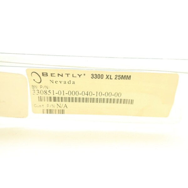 Bently Nevada 330851-01-000-040-10-00-00 Sensor de proximidad de 25mm 3300 XL - 330851-01-000-040-10-00-00