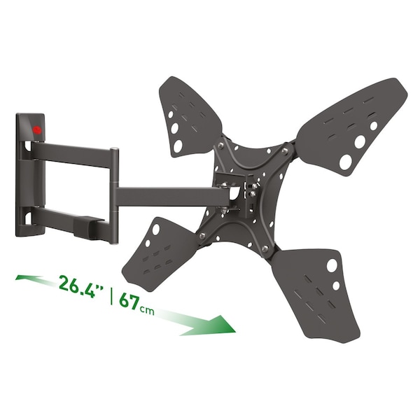 Barkan Barkan 13 - 83 inch Full Motion - 4 Movement Long Flat / Curved TV Wall Mount 110 lbs Black - 3400L