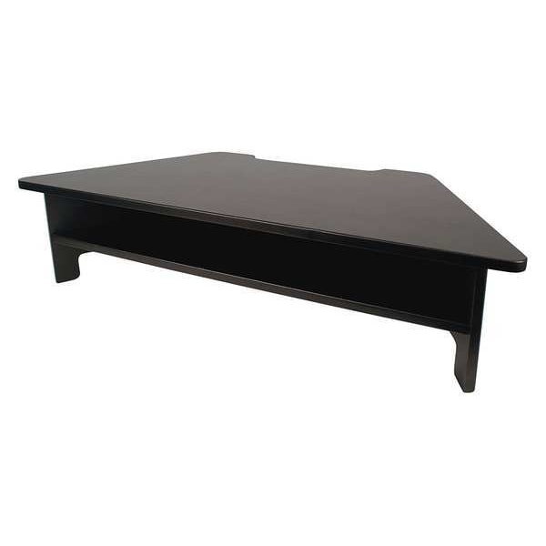Victor Technology Victor High Rise Monitor Stand - 7.50" Height x 27" Width x 11.50" Depth - Wood, Laminate - Black - DC050