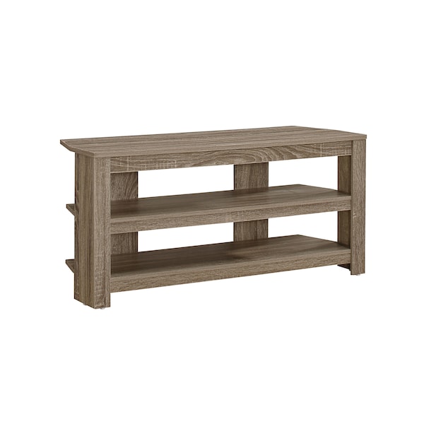 Monarch Specialties Tv Stand, 42 Inch, Console, Storage Shelves, Living Room, Bedroom, Laminate, Brown - I 2569