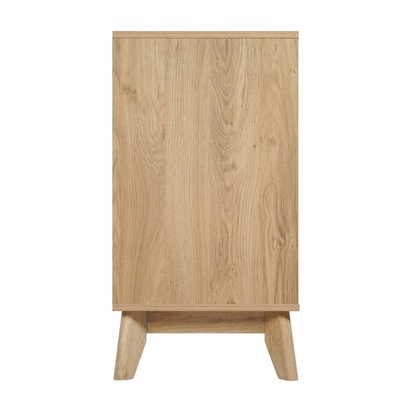 Flash Furniture Hatfield 60 Inch 4 Door Storage Buffet Sideboard, TV Stand for up to 64 TV's, Light Natural - EM-0372-LTNAT-GG
