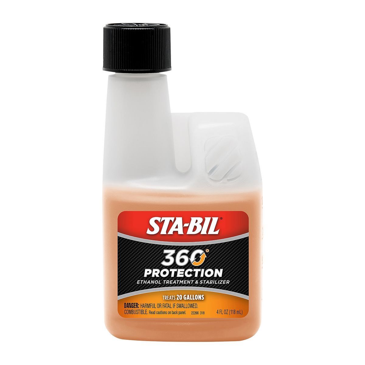 Protección Sta-Bil 360° Tratamiento y Estabilizador para Combustible con Etanol 4 fl. oz. - 62602
