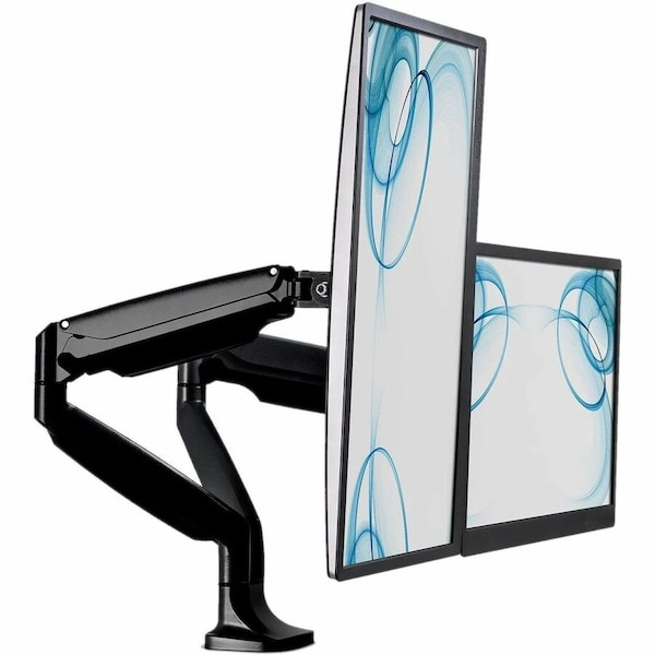 Mount-It Dual Monitor Desk Mount For 20"-32" Screens Black - MI-1772B