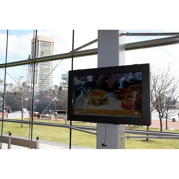 Pc Enclosures Black Powder Coated Steel - Fits up to 24" TV Screen - 24 LCD GUARDIAN