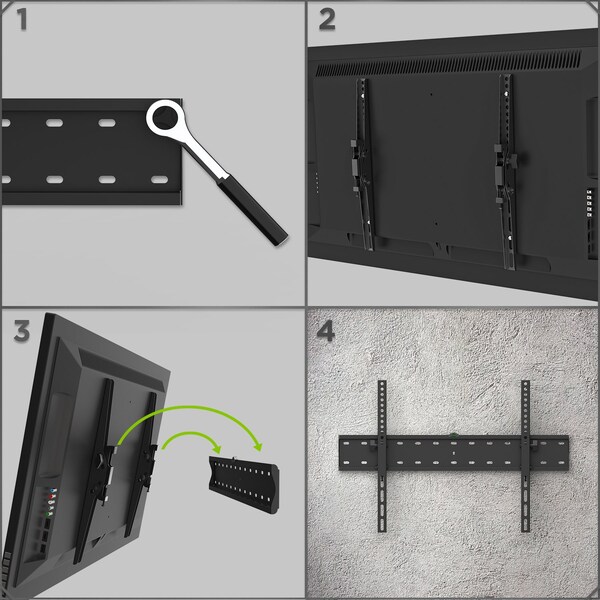 Promounts Tilt TV Wall Mount for TVs 37 in. - 85 in. Up to 88 lbs - OMT6401