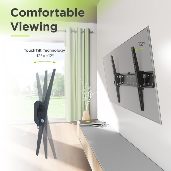 Promounts Tilt TV Wall Mount for TVs 37 in. - 85 in. Up to 88 lbs - OMT6401