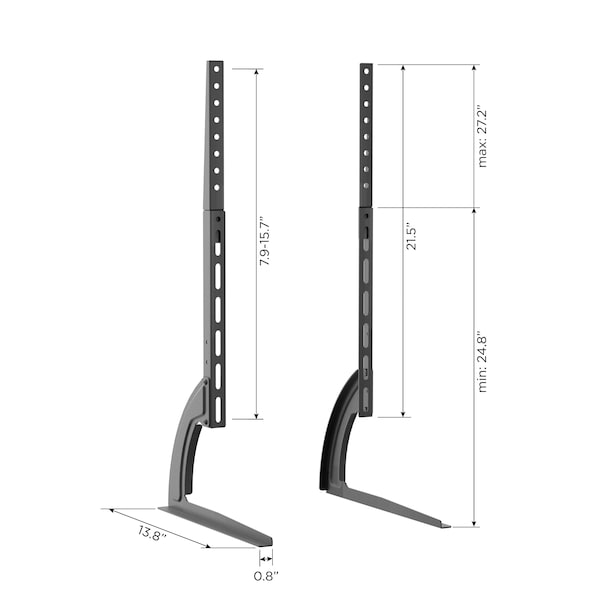 Promounts Universal Tabletop TV Brackets for TVs 13 in.-72 in. Up to 110 lbs - AMSF6401