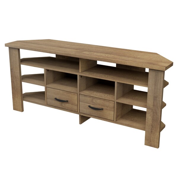 Inval Corner TV Stand 59.1 in. W Amaretto Fits TVs up to 60 in. - MTV-21519