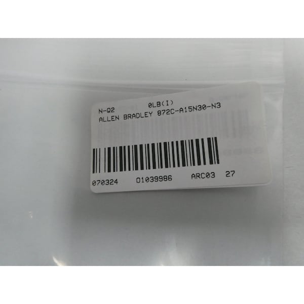 SENSOR DE PROXIMIDAD Allen Bradley 20-250V-AC - 872C-A15N30-N3