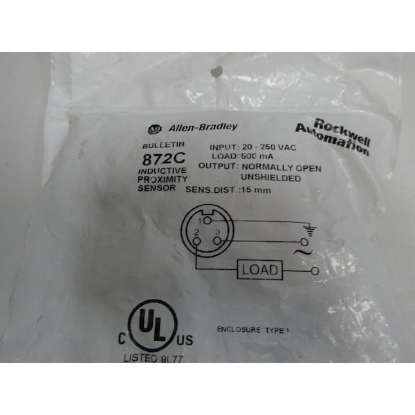 SENSOR DE PROXIMIDAD Allen Bradley 20-250V-AC - 872C-A15N30-N3