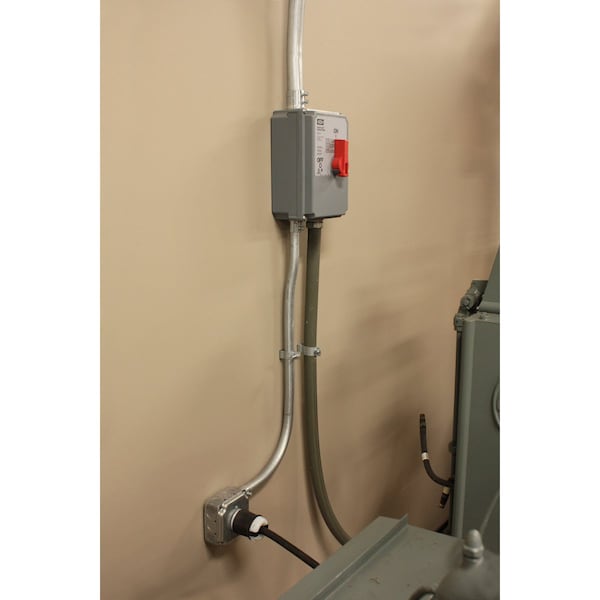 Interruptor de desconexión cerrado no fusible Hubbell, 600V AC, NEMA 12K, 4, 4X - HBLDS10