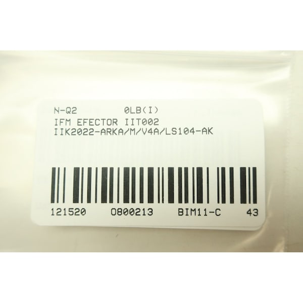 Sensor de proximidad Ifm IIT002 IIK2022-ARKA/M/V4A/LS104-AK - IIT002 IIK2022-ARKA/M/V4A/LS104-AK