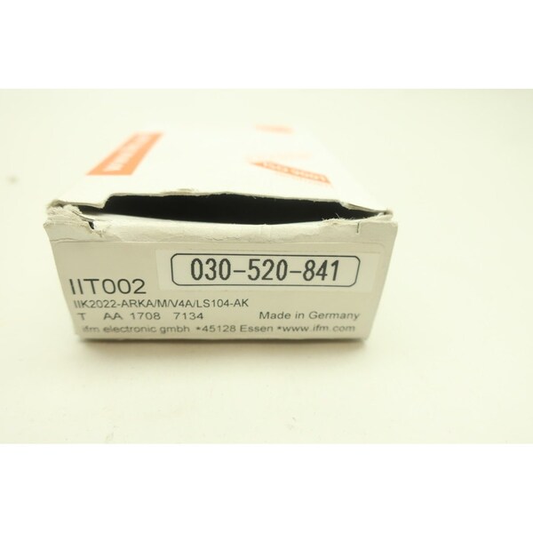 Sensor de proximidad Ifm IIT002 IIK2022-ARKA/M/V4A/LS104-AK - IIT002 IIK2022-ARKA/M/V4A/LS104-AK