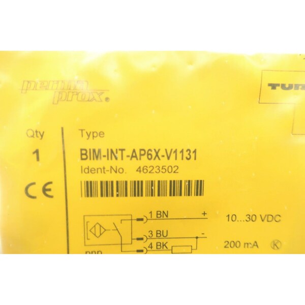 Sensor de proximidad Turck Bim-Int-Ap6X-V1131 4623502 10-30V-Dc - BIM-INT-AP6X-V1131 4623502