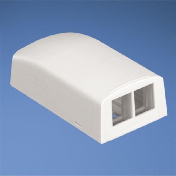 Kilowatt 2-Port Surface Mount Box, Off White - KI3205737