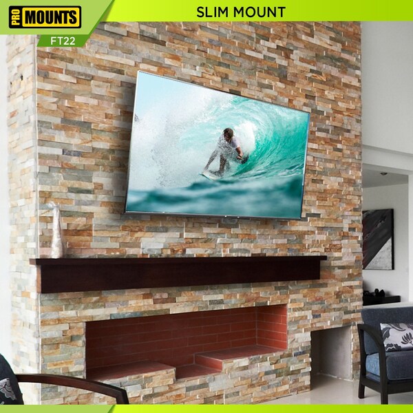 Promounts Tilt TV Wall Mount for TVs 13 in. - 47 in. Up to 44 lbs - FT22