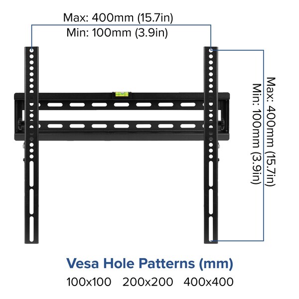 Flash Furniture 32"-55" Tilting TV Wall Mount with Built-In Level - RA-MP003-GG