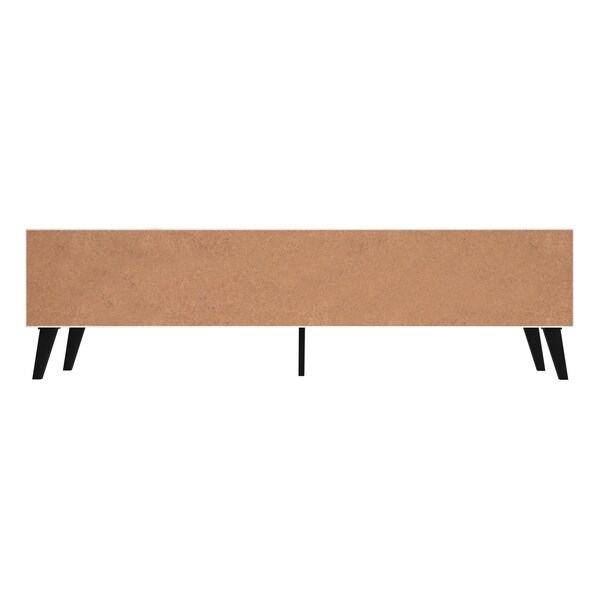 Manhattan Comfort Doyers 70.87 TV Stand, White and Marble Stamp - 176AMC208