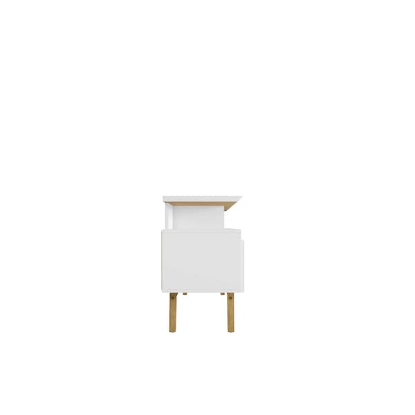 Manhattan Comfort Yonkers 62.99 TV Stand, White - 233BMC6