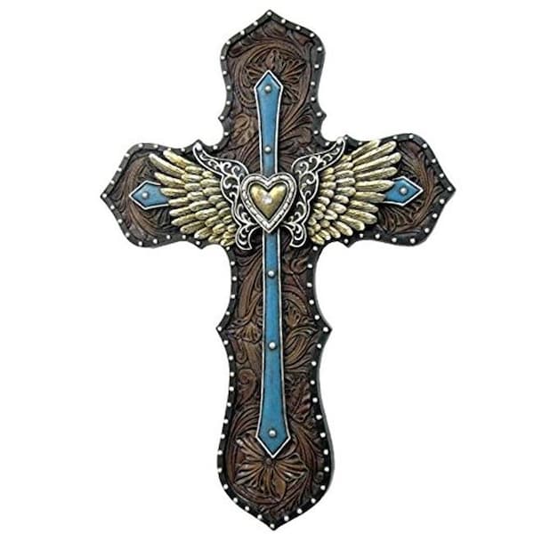 Dlc DLC 12497 Blue Layered Cross Wings - 11.25 x 0.75 x 8 in. - 12497