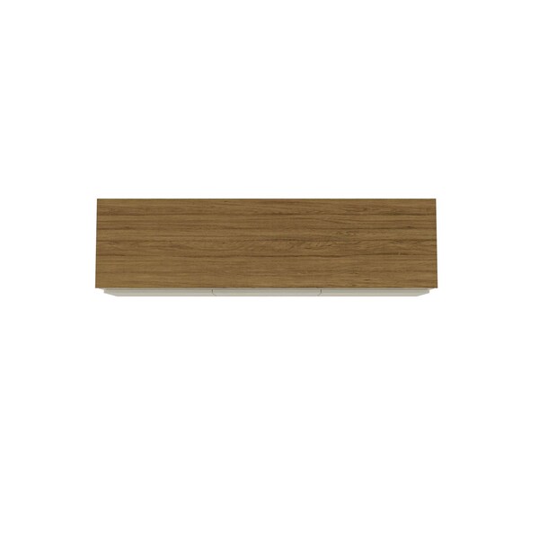Manhattan Comfort Yonkers 62.99 TV Stand, Off White and Cinnamon - 233BMC12