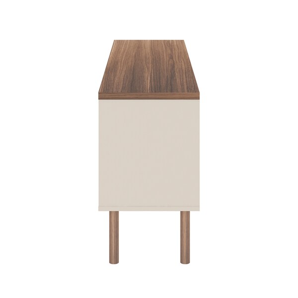 Manhattan Comfort Windsor 53.54 TV Stand, Off White and Nature - 3LC1