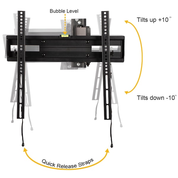Flash Furniture 32"-55" Black Full Motion Adjust TV Wall Mount - RA-MP005-GG