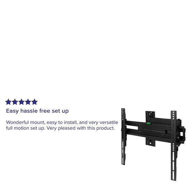 Flash Furniture 32"-55" Black Full Motion Adjust TV Wall Mount - RA-MP005-GG