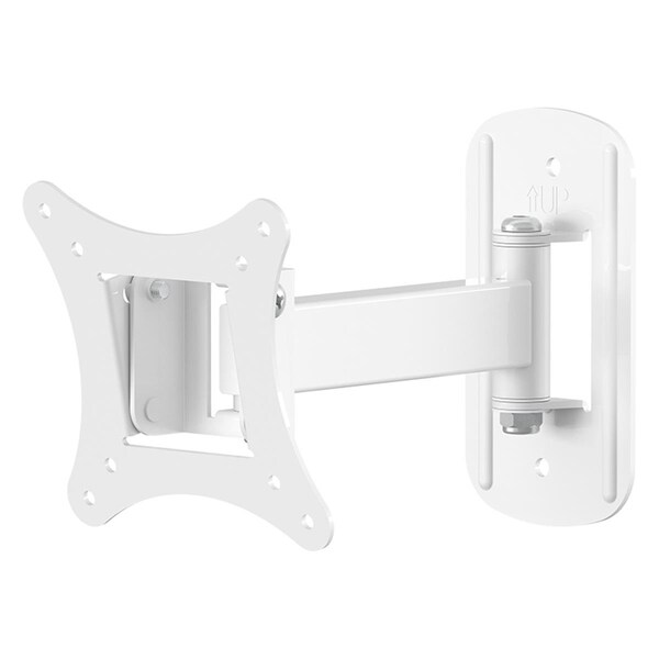 Maxpower 0.2 in. Single Head Extendable Tilt & Turn Monitor Wall Mount - White - MA2770708