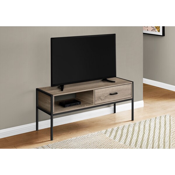 Monarch Specialties Tv Stand, 48 Inch, Console, Storage Drawer, Living Room, Bedroom, Laminate, Brown - I 2876