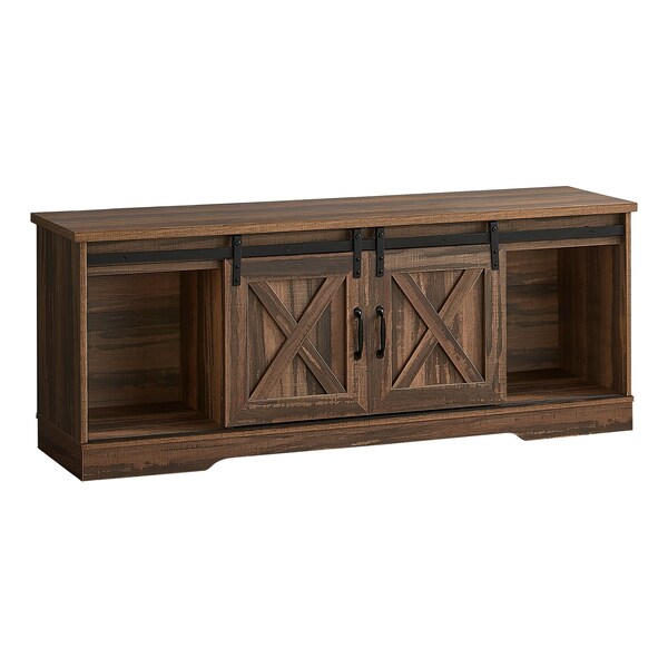Monarch Specialties Tv Stand, 60 Inch, Console, Storage Cabinet, Living Room, Bedroom, Laminate, Brown - I 2748