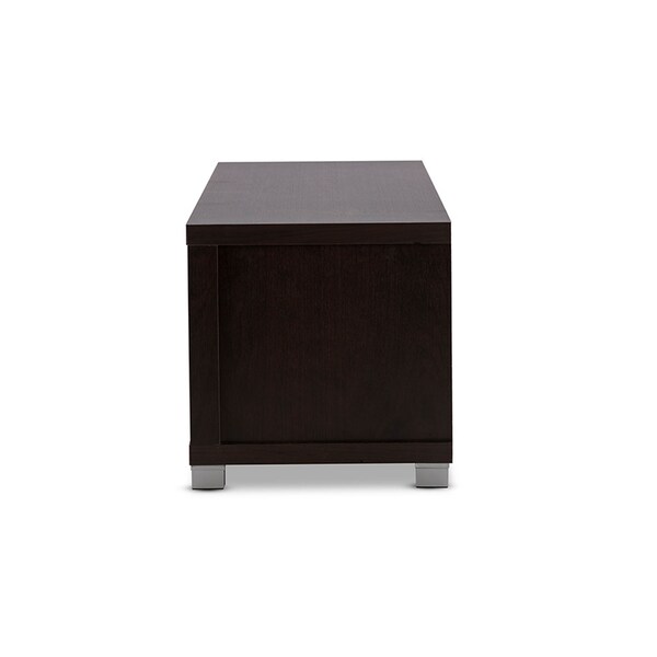 Baxton Studio Gerhardine Wood 63-Inch TV Cabinet with 3-drawer - 118-6502