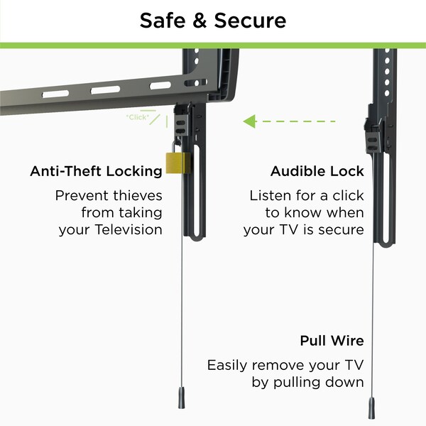 Promounts Tilt TV Wall Mount for TVs 30 in. - 110 in. Up to 143 lbs - UT-PRO640