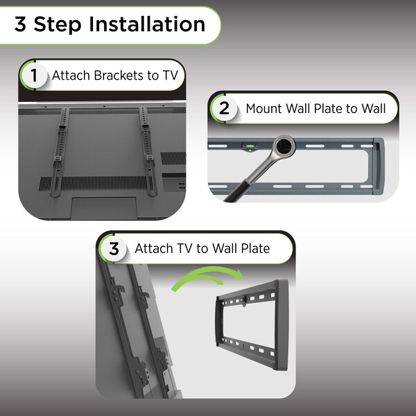 Promounts Tilt TV Wall Mount for TVs 30 in. - 110 in. Up to 143 lbs - UT-PRO640