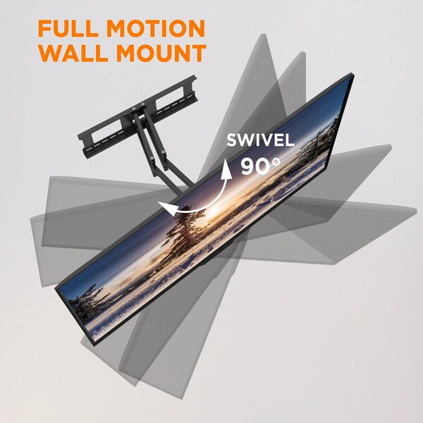 Promounts Full Motion TV Wall Mount for TVs 50 in. - 110 in. Up to 185 lbs - OMA8601
