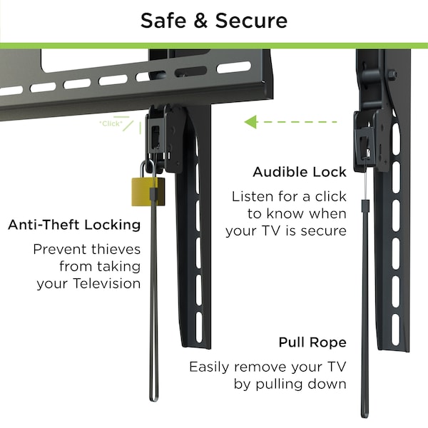 Promounts Tilt TV Wall Mount for TVs 60 in. - 110 in. Up to 300 lbs - UT-PRO410