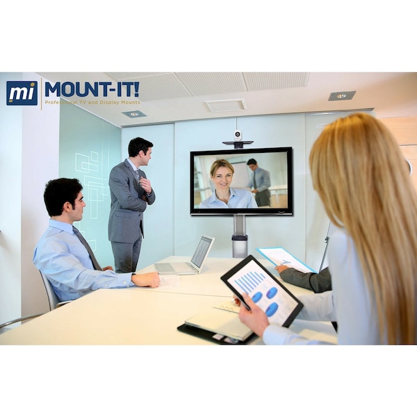 Mount-It Mount-It! Heavy Duty Mobile TV Cart, MI-875 - 110 lb Capacity - 4 Casters - MI-875