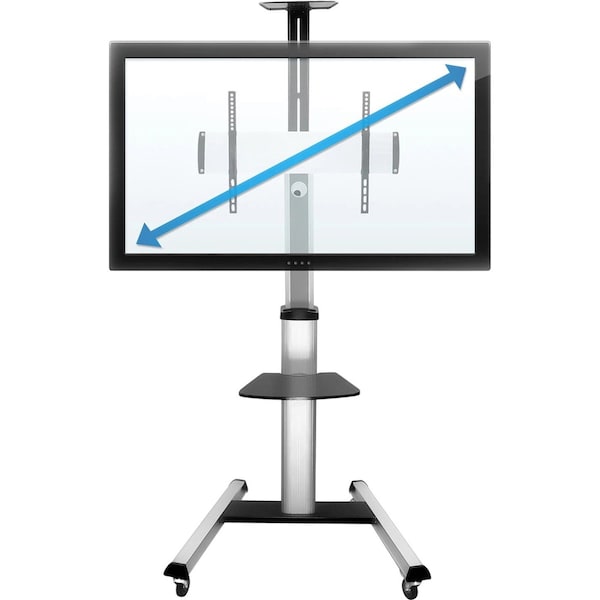 Mount-It Mount-It! Heavy Duty Mobile TV Cart, MI-875 - 110 lb Capacity - 4 Casters - MI-875