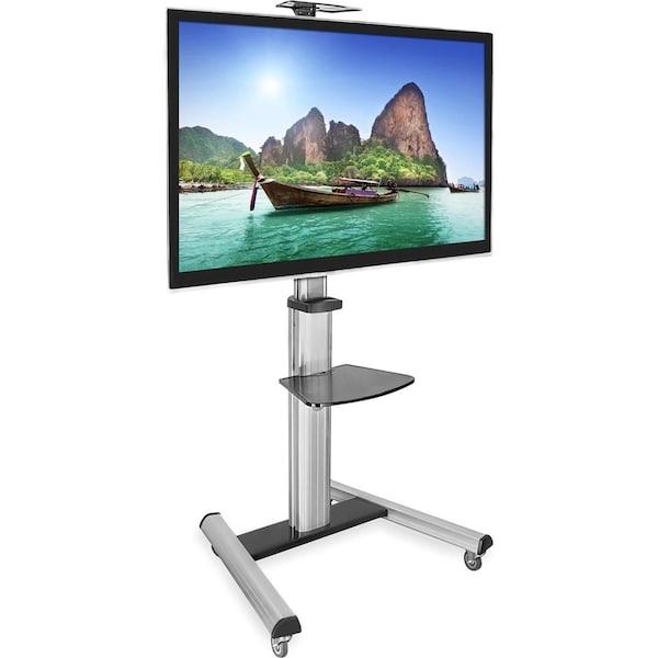 Mount-It Mount-It! Heavy Duty Mobile TV Cart, MI-875 - 110 lb Capacity - 4 Casters - MI-875