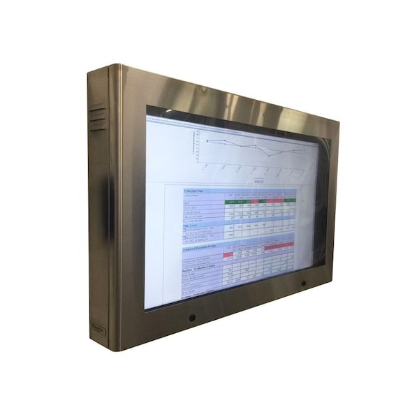 Pc Enclosures 24 Stainless Steel LCD Guardian- Fits up to 24" TV Screen - 24 STAINLESS LCD GUARDIAN