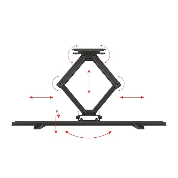 Monoprice Commercial Series Full-Motion Articulating TV Wall Mount Bracket For T - 21956