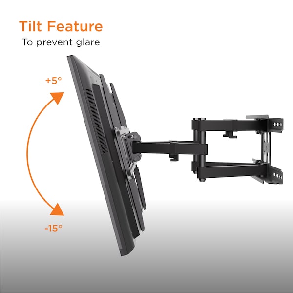 Promounts Full Motion TV Wall Mount for TVs 37 in. - 85 in. Up to 88 lbs - OMA6402