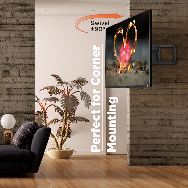 Promounts Full Motion TV Wall Mount for TVs 37 in. - 100 in. Up to 150 lbs - UA-PRO640