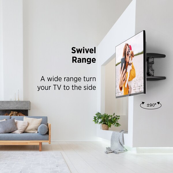 Promounts Full Motion TV Wall Mount for TVs 42 in. - 82 in. Up to 100 lbs - MA641