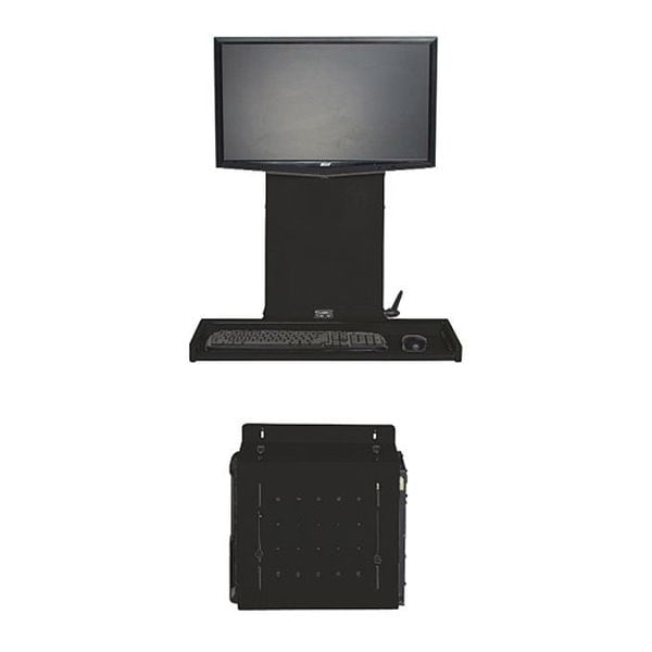 Versa Products Ultra Flat Computer Station, use with Monitors, CPUs, Keybord Trays - VT3070000-00-01