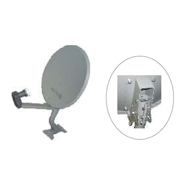 Homevision Technology Homevision Technology DWD45CIBK 18 Inch Offset Dish in Bulk with Parts in Individual Box with 1xDual LNB - DWD45CIBK